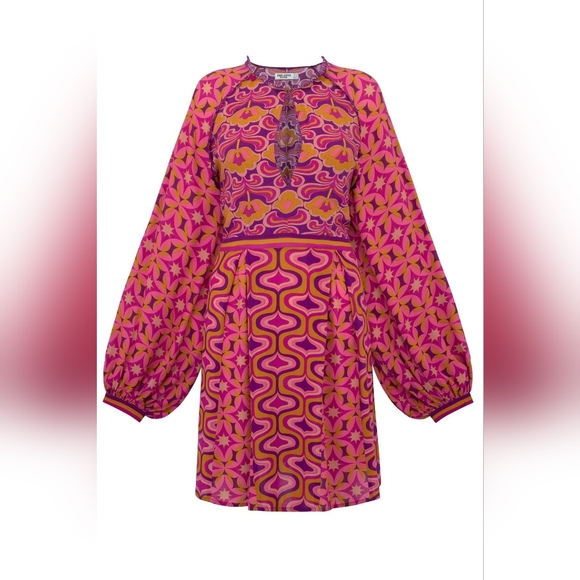 *host pick *Nwt Aus 16 usa 14/16 nine lives bazaar nlb oracle mini dress groovy - Picture 5 of 9